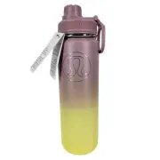 LULULEMON BACK TO LIFE 24OZ UNIQUE DESIGN WATER BOTTLE PURPLE/YELLOW GRADIENT