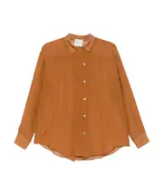 chiffon shirt for women 1,2 Brown