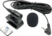 2.5mm Microphone Mic Handsfree Dash Car Stereo Receiver Compatible for Pioneer FH MVH MXTX SPH DMH DXT - Series DMH-100BT DMH-1500NEX DMH-2660NEX FH-S52BT MVH-1400NEX MVH-200EX MVH-210EX MVH-300EX