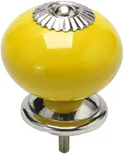 Ceramic Knob,Cabinet,Furniture Pull Handles,Door Pull,Drawer Pull Handle,Ceramic Knobs Vintage Knob Drawer Round Pull Handle Furniture Door Cabinet Cupboard Wardrobe Dresser Decorative Yellow