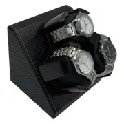 Automatic Watch Winder Box PU Leather Rotating Storage Display Winding USB 5V1A