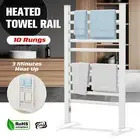 Electric Heated Towel Rail Rack Dryer Warmer Bathroom Wall Mounted/Vertical