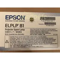 在飛比找松果購物優惠-EPSON-原廠原封包廠投影機燈泡ELPLP81/適用機型E