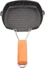 BESPORTBLE Convenient Portable Baking Pan Non-Stick Egg Cooking Pan Steel to Clean Safe Handle
