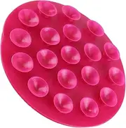 Baby Kids Magic Suction Mat Non-Slip Plate Bowl Cutlery Placemat for Mealtime Activities (Rose Red)