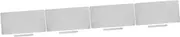iplusmile 4pcs Large Desk Mat Felt Desk Grey Office Desk Protector Anti-Slip Desk Mat for Office Home