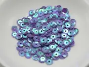 5000 Purple AB 6mm CUP round loose sequins Paillettes sewing Wedding craft