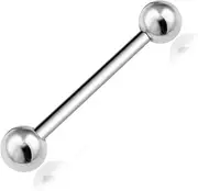 [Elfex] G23 Titanium 14G Tongue Rings Nipple Rings Straight Barbells Piercing Jewelry 12mm 14mm 16mm