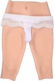 [ZSWN] Silicone Panties Artificial Buttocks Underwear False Pussy Boxer Panty Hiding Gaff Sissy Thong for Transgender Cosplay