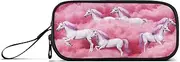 RPLIFE Unicorns Cloud Pink Basic Pencil Bag, Huge Pencil Case, Fabric Pencil Case