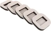 Angoily 5pcs Anti Furniture Caster Pads for Office Chairs Chair Caster Cups Home Furniture Felt Pads Anti-Sliding Caster Pad White Color