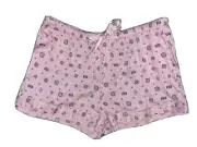 BNWT PETER ALEXANDER WOMENS PINK PATTERN SLEEP SHORTS WITH POCKETS XL RRP$49.95