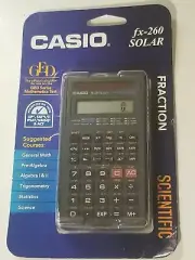 New Casio Scientific Calculator Solar Powered