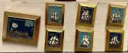 Pins Badges Russian Navy Frigate Ships Naval USSR - Full Set 7 pins vintage