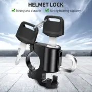 Motorcycle Helmet Lock Anti-Theft Helmet Security Lock Metal 20mm-28mm with Hook