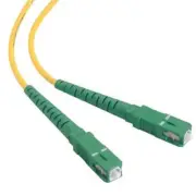 10 PACK LOT 3m SC(APC)-SC(APC) Simplex 9/125 OS2 Singlemode Yellow OFNR 10FT