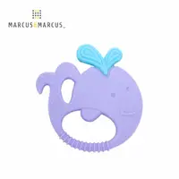 在飛比找PChome24h購物優惠-MARCUS＆MARCUS 動物樂園感官啟發固齒玩具-紫鯨魚