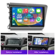 For Honda Civic 2012-2015 Android 13 Apple Carplay Car Stereo Radio GPS NAV WIFI (for: Honda)