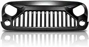 Black Front Gladiator Grille Vander Grill Compatible with Jeep Wrangler 2007-2018 JK & Unlimited