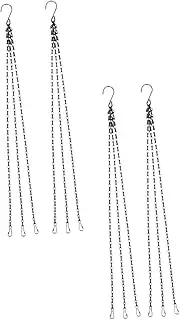 MINAOLULUS 4Pcs Hanging Chain for Flower Pots and Birdcages Chain Hooks Durable Garden Tool for Plant Baskets Easy to Install for Home and Garden Decor