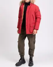 RRP €475 ALESSANDRO DELL'ACQUA Parka Jacket Size M Detachable Raccoon Fur Trim