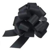 5pcs 6 Inch Large Pull Bow Gift Wrapping Big Pull Bows Ribbon Black