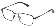 Police VPLQ74 ORIGINS TITAN 1 0L63 Men's Glasses Blue Size 54 - Private Health Rebate - Blue Light Block Available