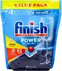 Finish All In 1 Lemon Sparkle Powerball Dishwashing 63 Tablets