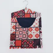 Peg Bag Handmade Red White Black Pattern Front Lined Laundry Clothes Peg Holder