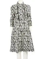 Floral Patterned Collared Dress