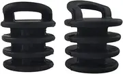 10x Plastic Canoe Boat Marine Kayak Scupper Stoppers Plugs 30mm Dia. Black