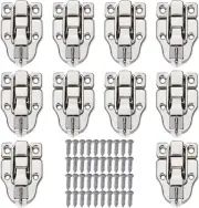 10PCS Metal Duckbilled Box Hasp Lock Toggle Latch Catch for Wooden Case Boxes To