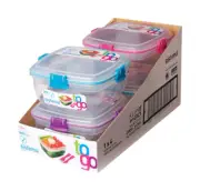 Sistema 21356 Plastic Assorted Color Storage Container 37.2 oz. (Pack of 4)
