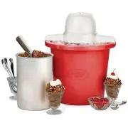 4-Quart Electric Ice Cream Maker Machine Yogurt Gelato Churning Bucket Powerful