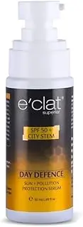 e'clat Superior Day Defence Sun + Pollution Protection Sunscreen Serum – SPF 50+ 50ml