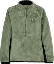 [Burton] AK Baker Hi-Loft 1/4-Zip Fleece Jacket - Women's Hedge Green, L, Hedge Green, Large