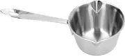 Butter Warmer, Stainless Steel Fast Heating Milk Warmer, Milk Butter Warmer Pot with 2 Pour Spouts, Mini Saucepan for Chocolate Maple Syrup Sauce Heating, Coffee Tea Soup Warming (200ML)