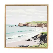 At The Beach Framed Canvas