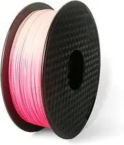 PLA Filament 1.75mm Changes Color with Temperature 3D Printer Filament 1kg (2.2lbs) Spool Dimensional Accuracy +/- 0.02mm 3D Printing Filament for Most FDM 3D Printers,One Size, Red-White