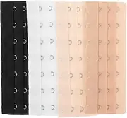 [AOKWAWALIY] Bra Extender 7 Hook Bra Extender Bra Strap Extenders 4pcs Bra Extension Kit for Women Bustiers Shapewear Waist Cincher Plus Size, As Shown, 13.10X5.00X0.30CM