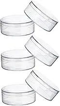 Cabilock 6pcs Box Clear Round Treat Boxes Candy Storage Container Graduation Favor Container Treat Organizer Container Transparent