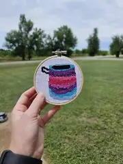 Cross Stitch Chalk Bag