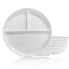Divided Plates for Adults (6 Pack), Unbreakable Portion Control Plate Section...