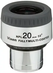 Vixen PL 20mm Plossl Series 1.25 Eyepiece with 50 Degree Field of View. 39206-3