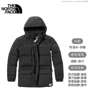 【The North Face】男 防潑水透氣連帽羽絨外套《黑》46J2/羽絨外套/連帽外套(悠遊山水)