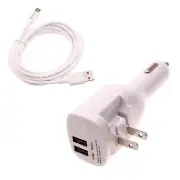 For Galaxy A12/A32/A42/A52/A72 6ft Long USB-C Cable Car Home Charger Power