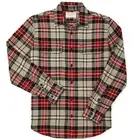 Filson Vintage Flannel Work Shirt 11010689 Firepit Heather Black Red Blue Gold