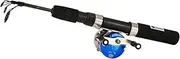 Fishing Rod with Reel - Lightweight Rod Retractable Fishing Pole | Portable Angling Gear with Ergonomic Eva Handle for River, Lake, Ponds