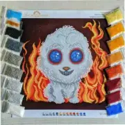 Bead embroidery.Diagram.Bead cross stitch kit.NW-0664 Cottontail.