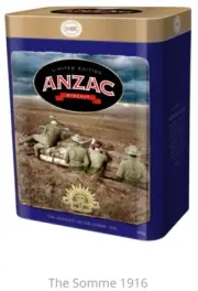 ANZAC BISCUIT TIN COLLECTABLE 2019 Unibic- The Advance On The Somme 1917